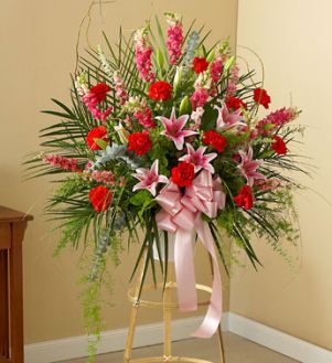 STANDING SYMATHY BASKET Perfect for family friends or business associates to send  their condolences