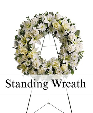 Standing Wreath  Funeral Arrangement 
