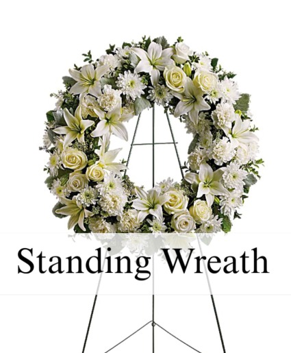 Standing Wreath  Funeral Arrangement 