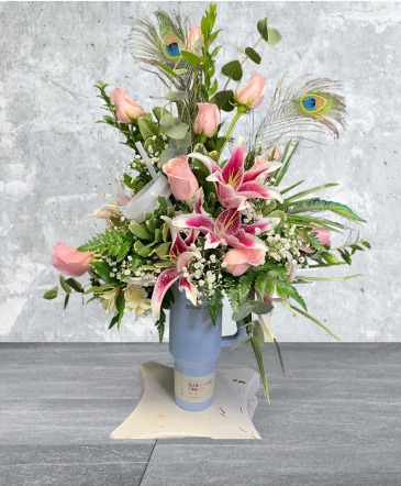Tumbler Cup / Tumbler Arrangements  40 ounce cup brand varies  in Buna, TX | Mansfields Petals and Sweets