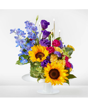 Star of the Day Floral Cake