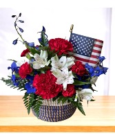 Star Spangled Basket Arrangement