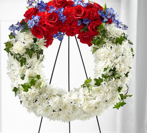 Star Spangled Wreath Standing Wreath