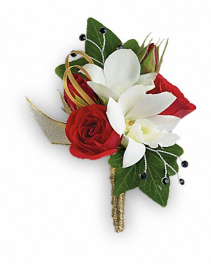 Star Studded Boutonniere 