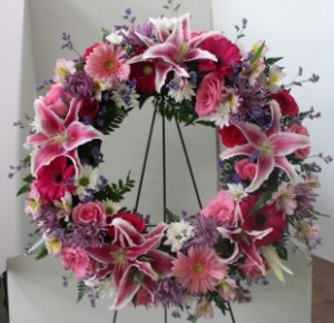 Stargazer Wreath Standing spray
