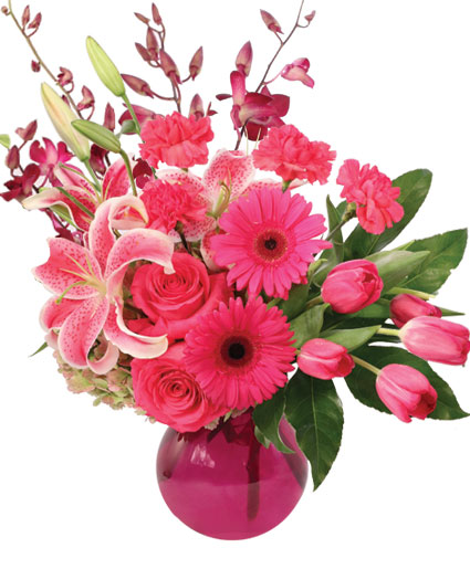 Stargazing in Pink Flower Arrangement