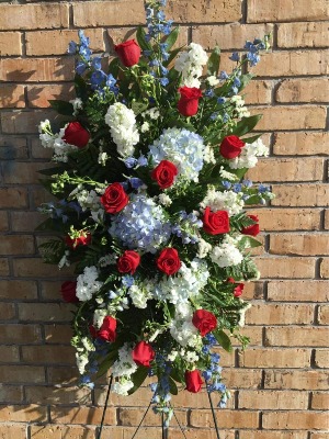 Stars And Stripes Standing Spray