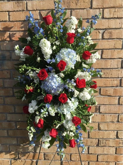 Stars And Stripes Standing Spray