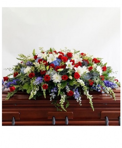 Stars & Stripes Casket Spray 