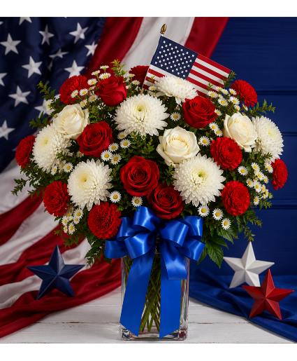 Stars & Stripes Garden Elegance Call Us for Faster Service & Daily Specials: (915) 303-8500 Text Us to Order Anytime: (915) 505-3708 Your trusted source for Flowers & Delivery in El Paso TX