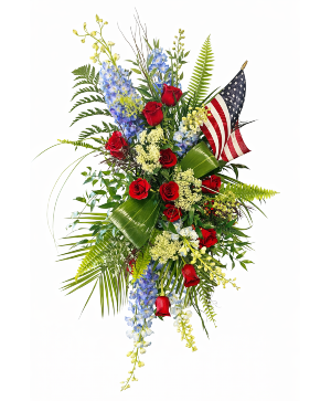 Stars & Stripes Remembrance Standing Spray