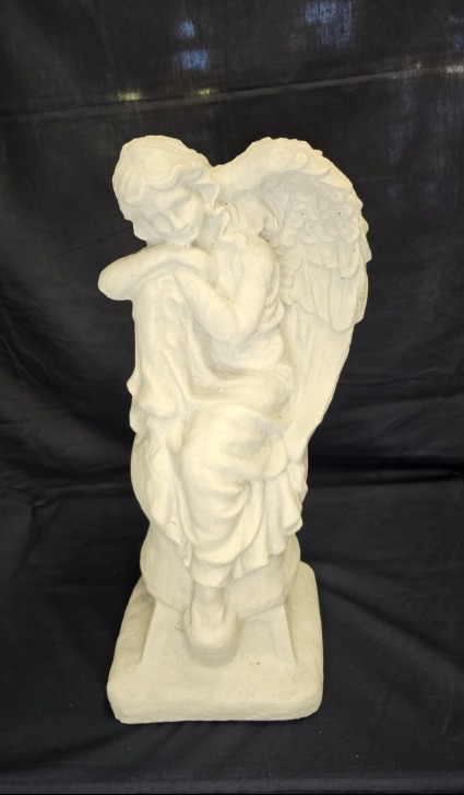 Statue - Kneeling Angel Concrete 13" 