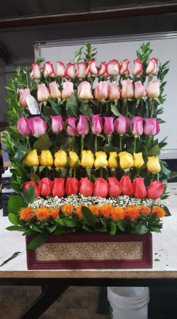 STEP BY STEP ROSE BASKETS 