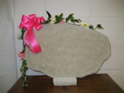 Memorial Stepping Stone Variety of Verses
