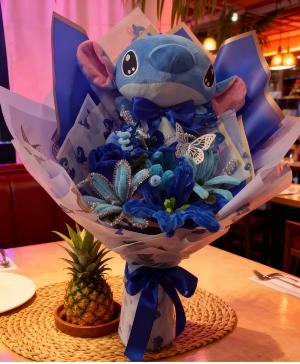 STITCH MY HEART TOGETHER BOUQUET Call Us for Faster Service & Daily Specials: (915) 303-8500 Text Us to Order Anytime: (915) 505-3708 Your trusted source for Flowers & Delivery in El Paso TX 