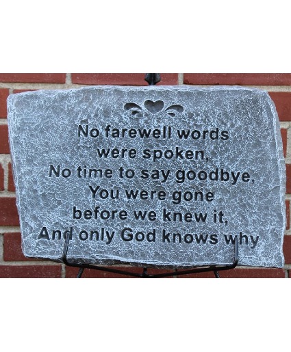 18"x12"x1" Memorial Stone 