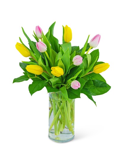 Colorful Tulips Flower Arrangement