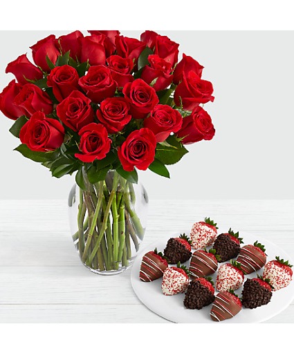 strawberry premium 2 dozen roses valentines