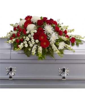 Strength and Wisdom Casket Spray