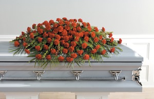 Striking and Sentimental Casket Spray