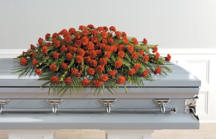 Striking and Sentimental Casket Spray