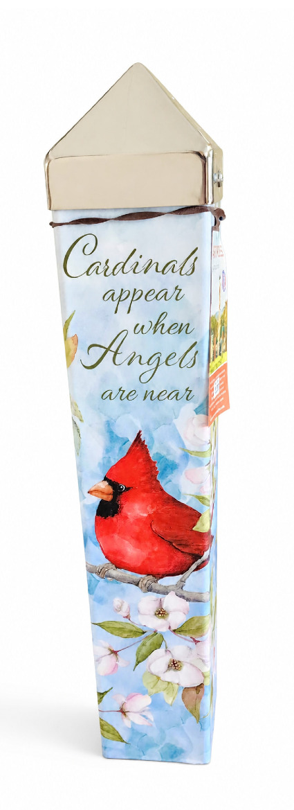Studio M Art Pole Cardinals Appear (Dogwood Version)