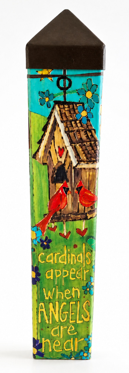 Studio M Art Pole Cardinals Appear When Angels Are Near
