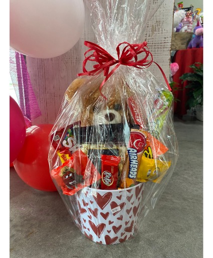 Stuffed Animal Candy Basket Candy Basket