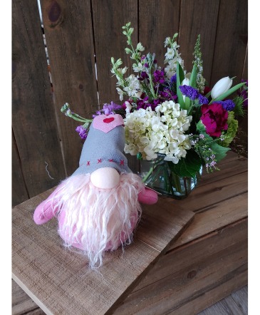 Stuffed Gnome Pink Gnome in Brevard, NC | The Blossom Jar
