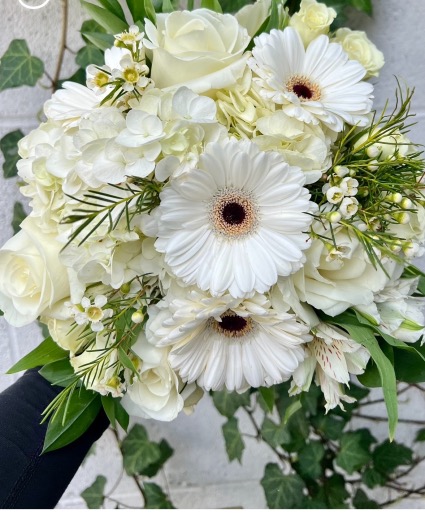 Stunning all white Prom Bouquet  