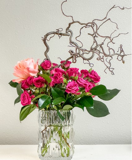 Stunning Cut Glass and Roses Limited Edition