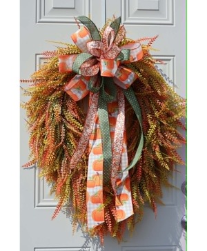 Stunning Mixed color fall wreath  Wreath 
