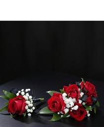 Stunning Red Corsage and Boutonniere