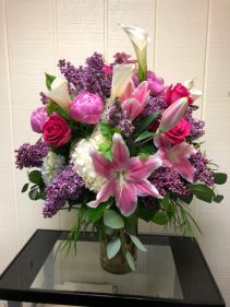 Stunning Spring Blooms Vase Arrangement