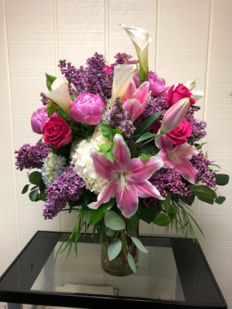 Stunning Spring Blooms Vase Arrangement