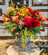 Stunning Spring Orang Arrangement 