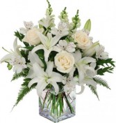 Stunning White Funeral Flowers