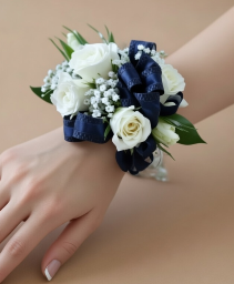 Blue Dazzle Prom Corsage