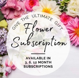 Subscription Vase  Monthly Subscriptions ONLY. 3, 6 or 9 Months