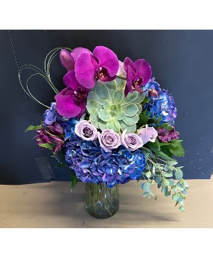 Succulent Symphony Vase Arrangement