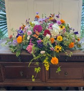 Summer at the Farm casket Spray