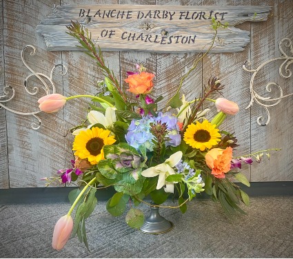 Summer Breeze Compote Arrangement