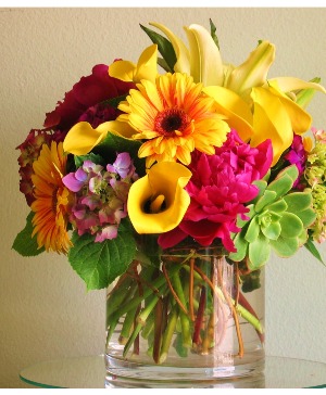 Summer cylinder Vase