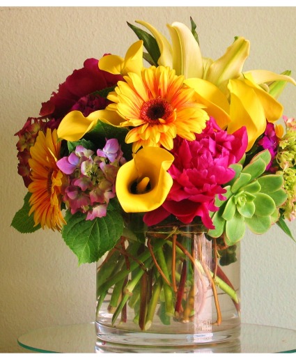 Summer cylinder Vase