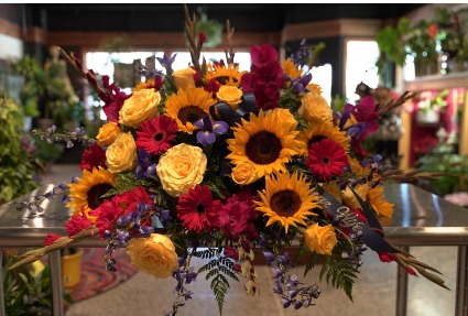 Summer Farewell Casket Spray 