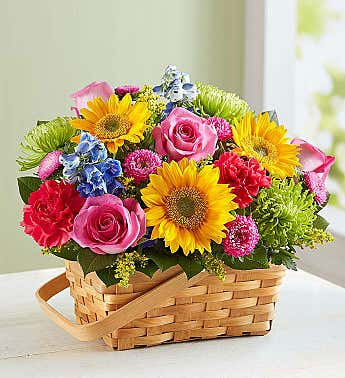 Summer garden basket Summer