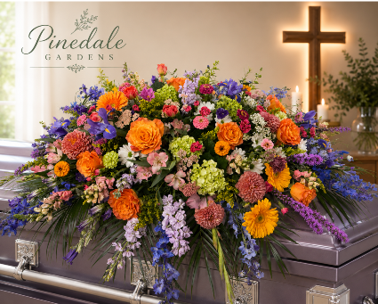 Summer Garden Casket Spray 