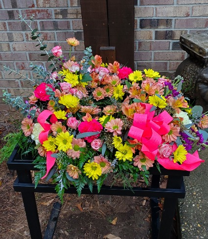 Summer Glory Cremation Wreath 