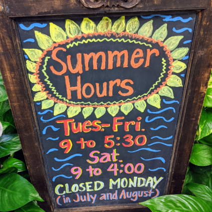 Summer hours 