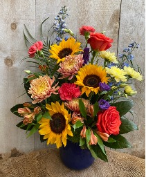 Summer Melody Arrangement in a vase 